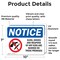 Signmission Guns Knives Weapons Banned On These Premises OSHA Notice Sign, Vinyl Decal, 10in W x 7in L, 2PK OS-2PACK-NS-D-710-L-15758 - alternate 2